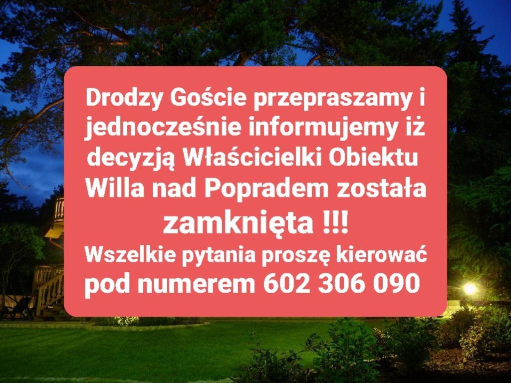 Willa nad Popradem Bed and Breakfast Piwniczna-Zdroj Exterior foto
